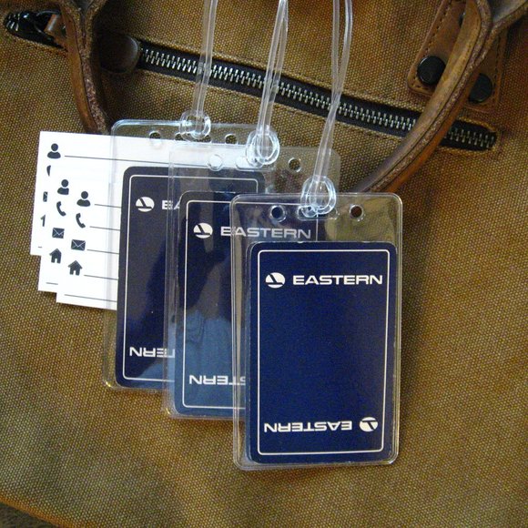 ✈️ Eastern Airlines Vintage Playing Card Luggage Tags - Picture 1 of 4